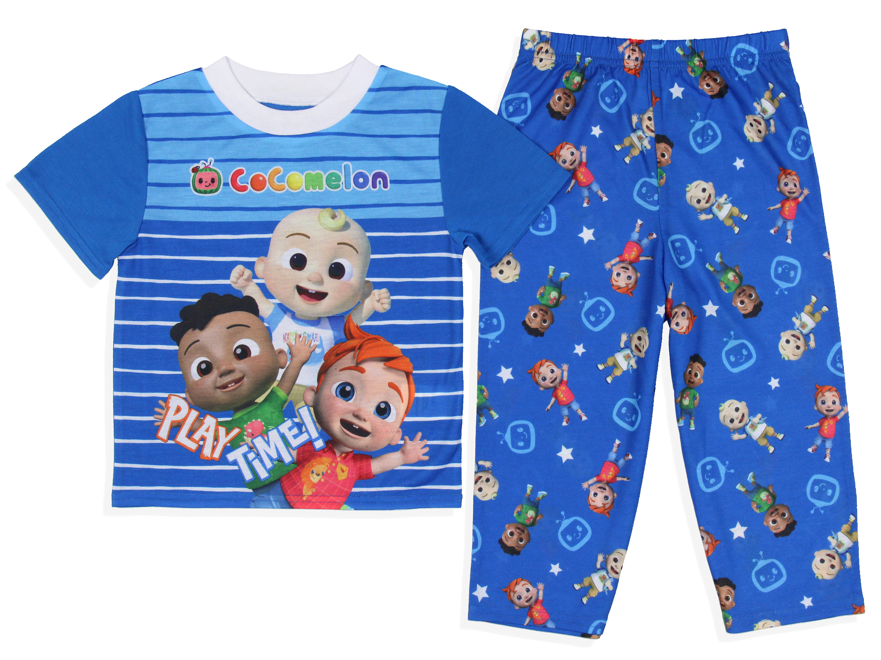 CoComelon Toddler Boys' Play Time Short Sleeve Pajama Shirt Pants 2PC Set - Picture 5 of 18